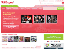 Tablet Screenshot of it.blingee.com